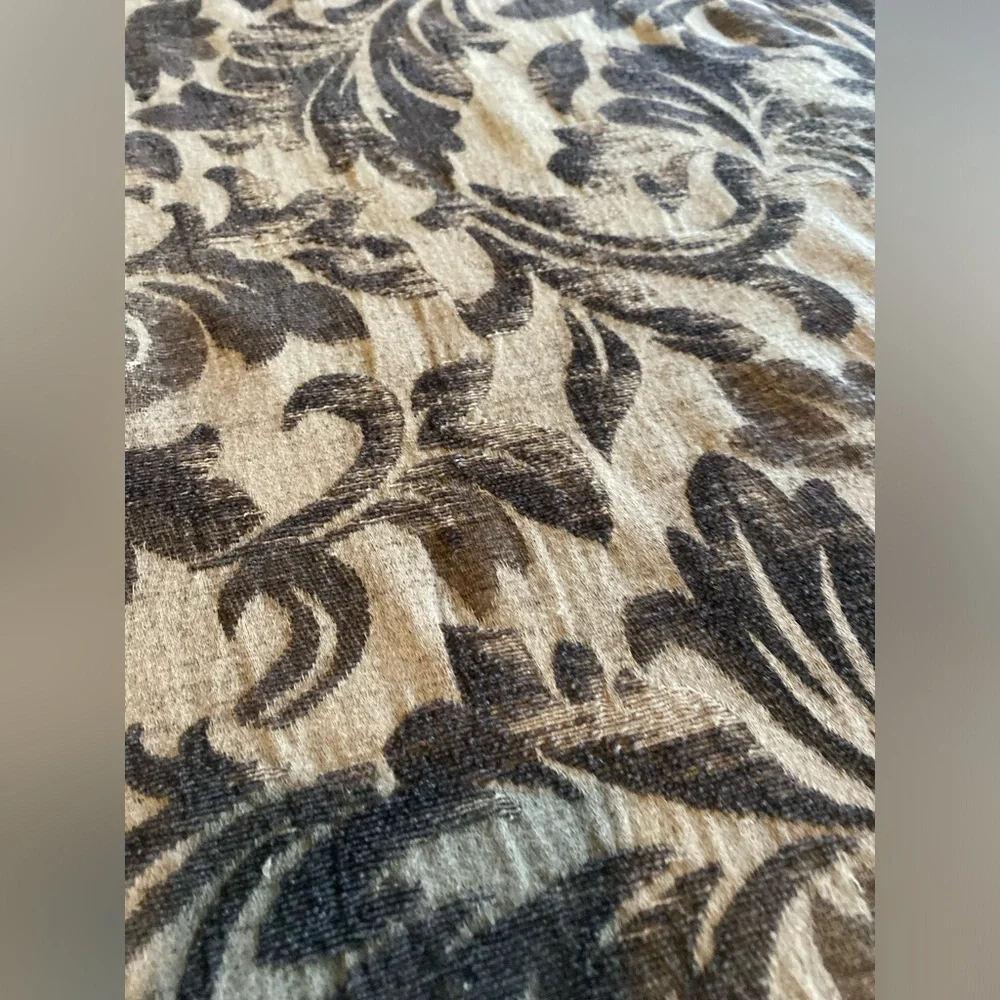 Bella Notte Elegant Brown Tennyson Floral Bedding Coverlet Queen
